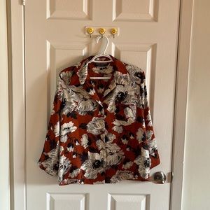 Zara Floral Button-Up